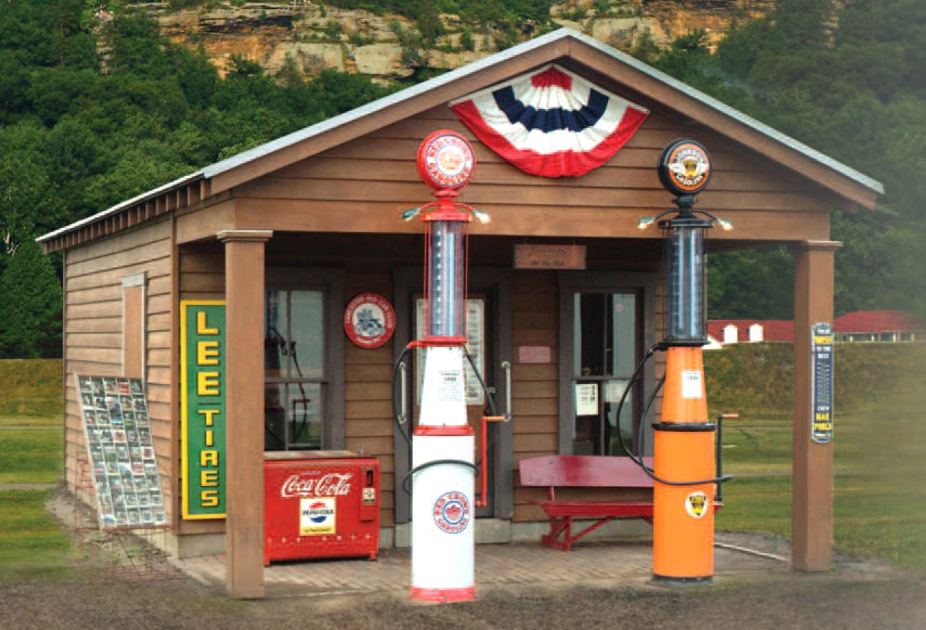Vintage Gas Station Vintage Gas Station at the Fairfield County Fairgrounds